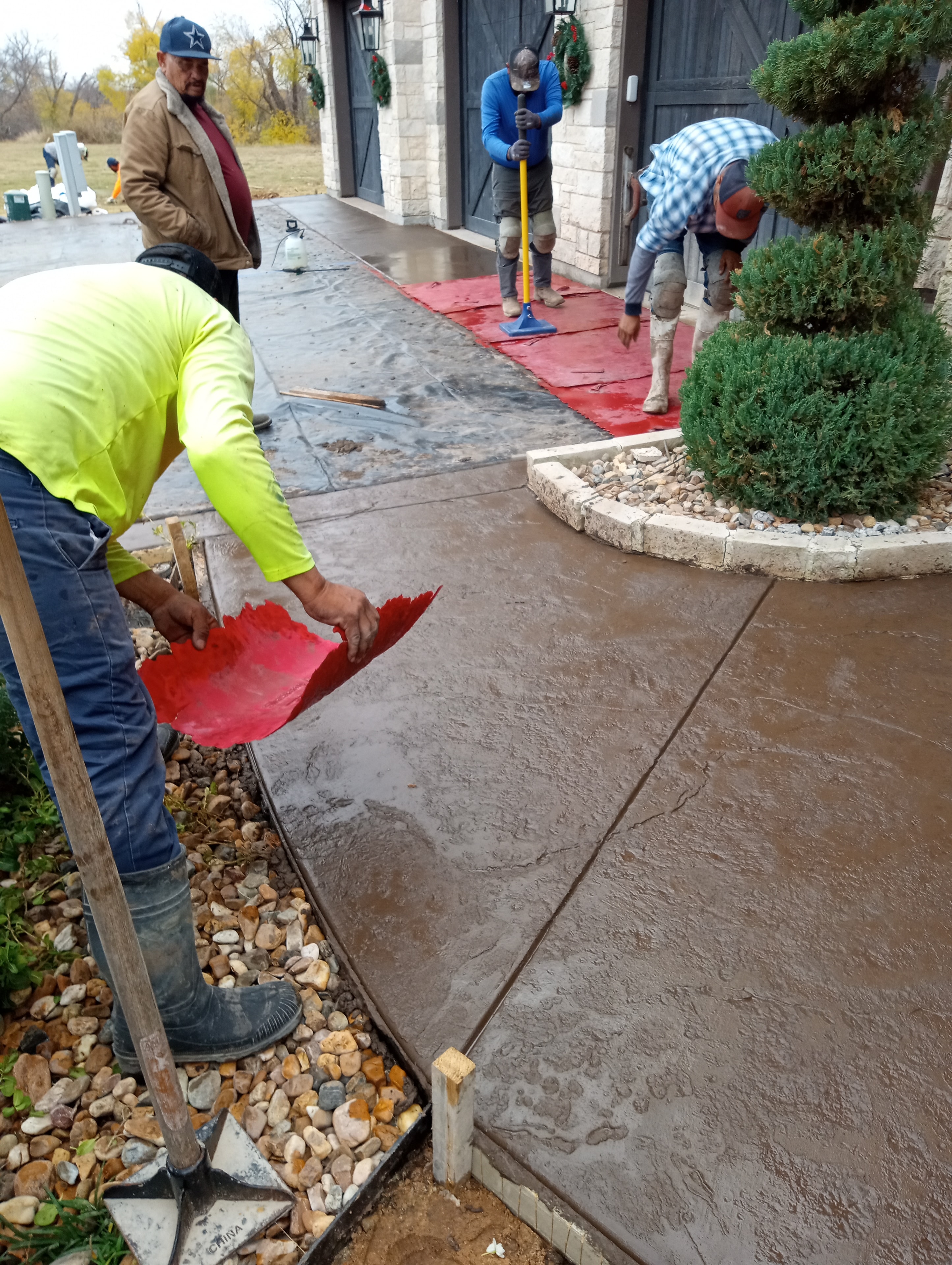 Stamped Walkway